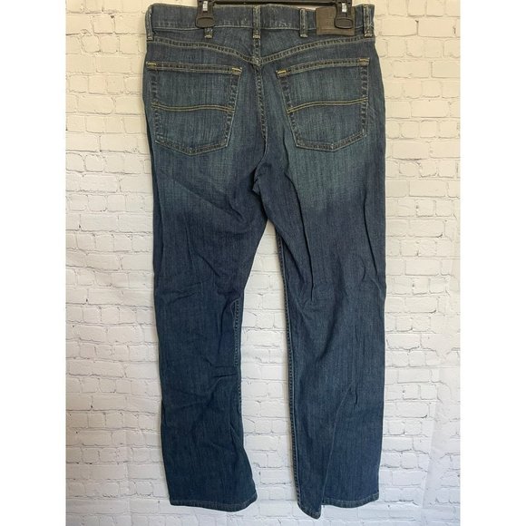Mens Lee Premium Select Regular Boot Cut Bootcut Denim Blue Jeans W 36 L 30 - Picture 2 of 6